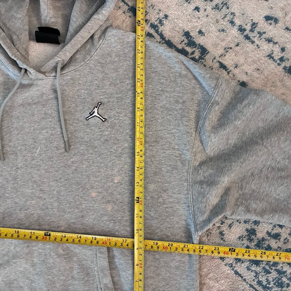 Air Jordan hoodie bleach stained Gray grey long sleeved hooded - Picture 11 of 12